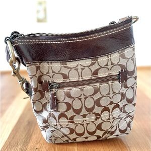 Signature coach crossbody bag